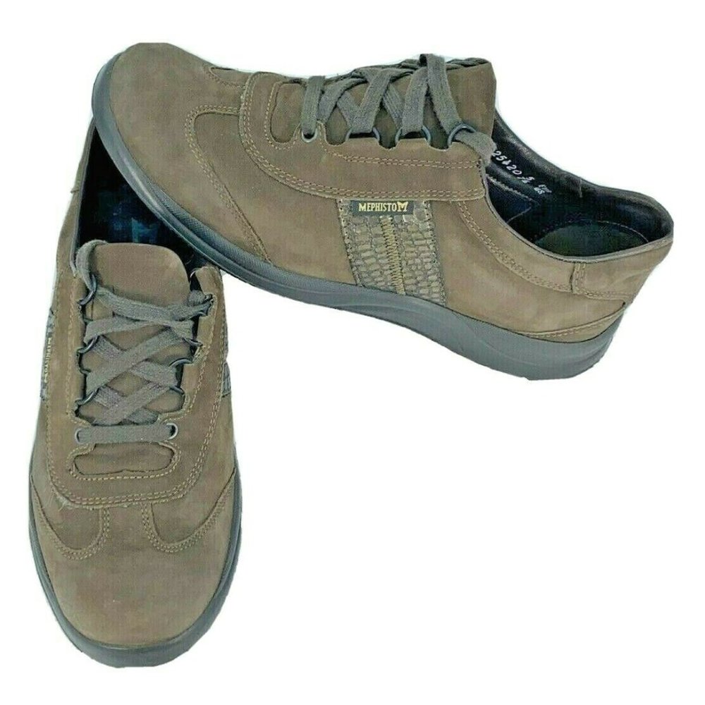 MEPHISTO: Runoff Air Jet System Brown Sneakers